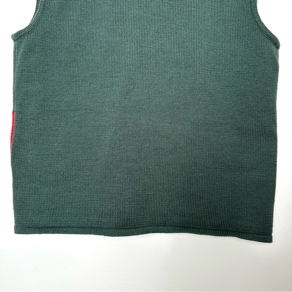 Vintage Boho Cottagecore Wool Blend Sweater Vest Hand Embroidered Kitschy - Picture 8 of 9